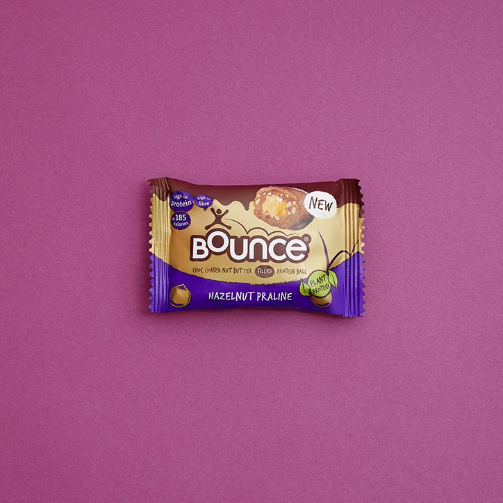 Bounce Dipped Chocolate Hazelnut Praline Plant Protein Ball 40g